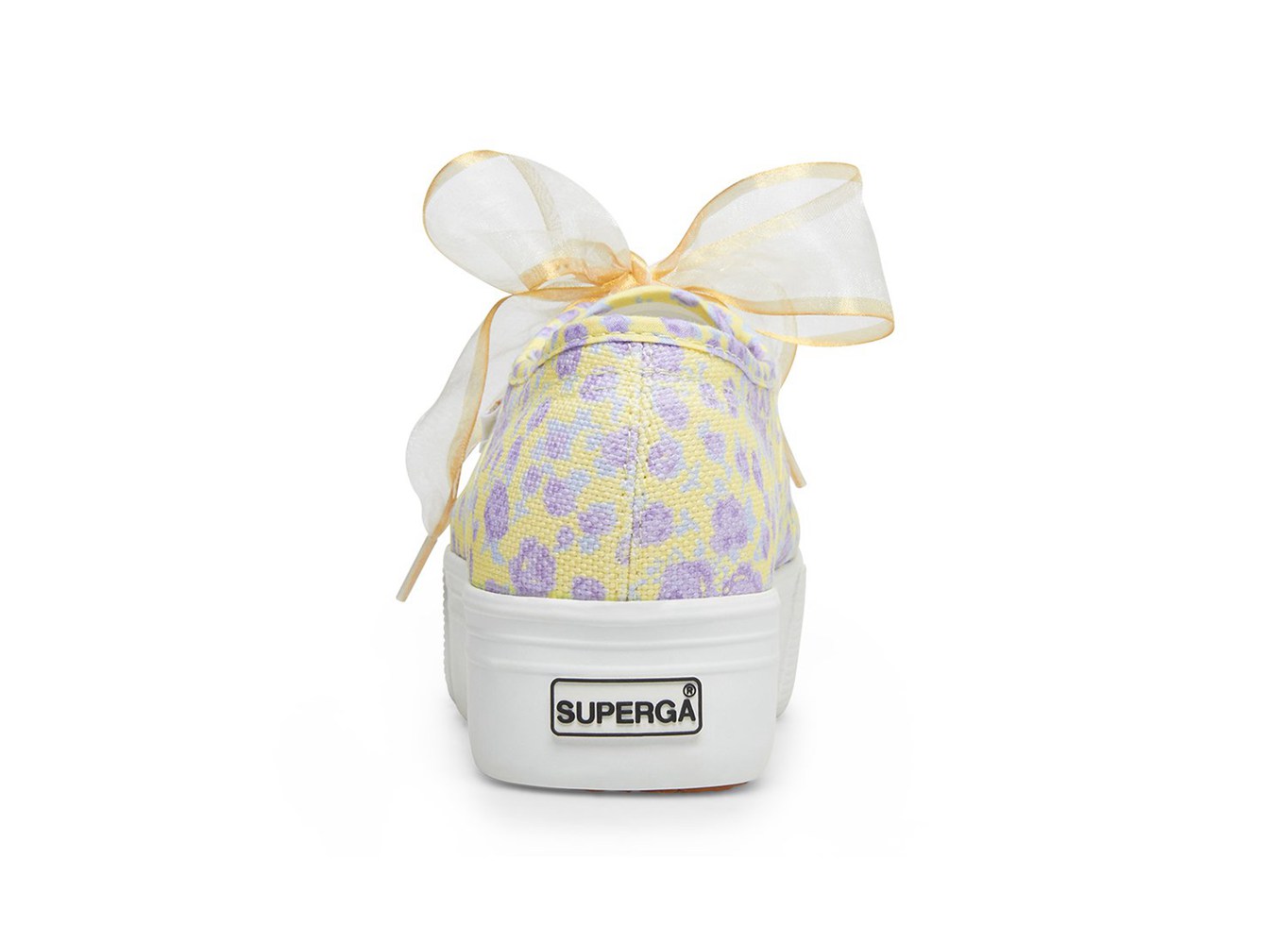 Superga Platform Womens - 2790 Fancotbindingsw - Purple/Yellow/White - KRJAG0148